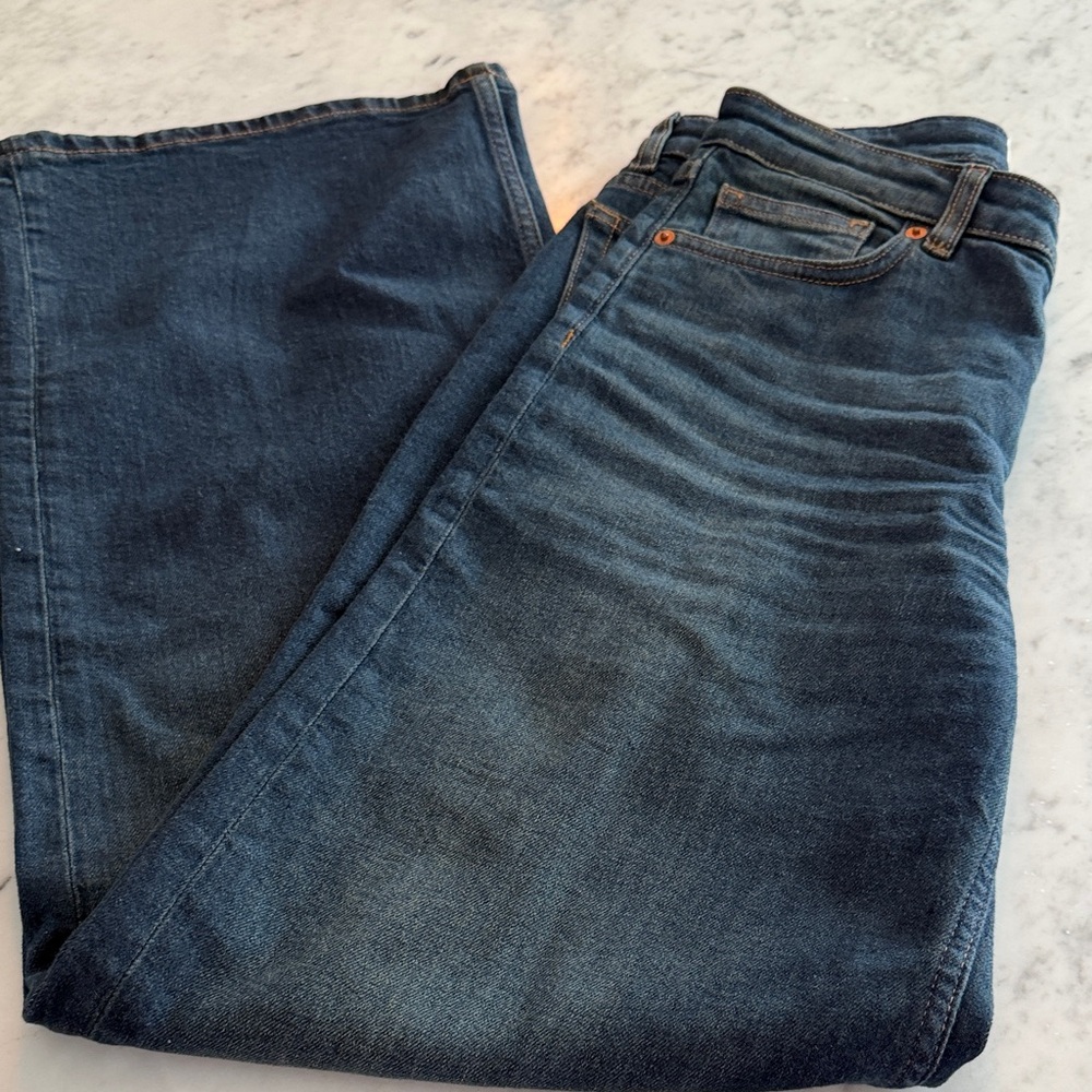 Reformation Dark Blue Straight Jeans